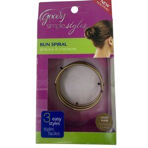 Goody Simple Styles Bun Spiral Hair Tool Light Hair Fun Hairdoo In Box